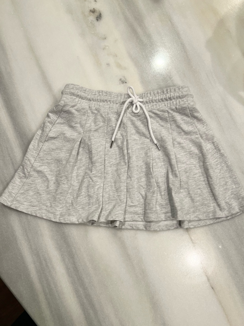 No Boundaries Light Heather Gray Skirt